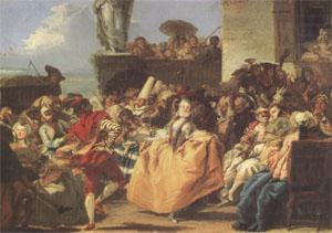 Carnival Scene or the Minuet (mk05), Giovanni Battista Tiepolo
